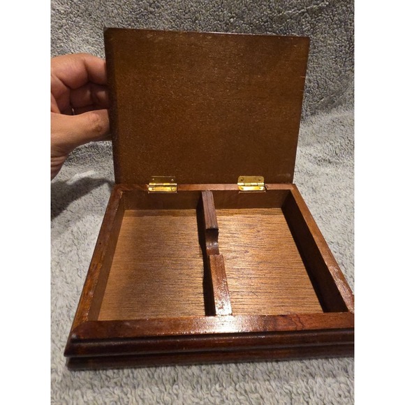 Vintage Bulldog Dog Playing Cards Grumpy Box For Cards Or Trinkets Keepsakes - Picture 3 of 7